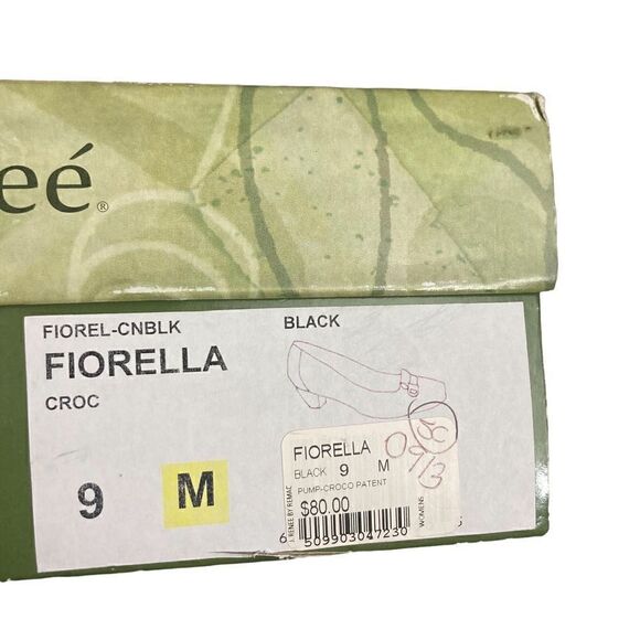 J RENEE BLACK ALLIGATOR BUCKLE LOW HEELS / SZ: 9 - Picture 9 of 9